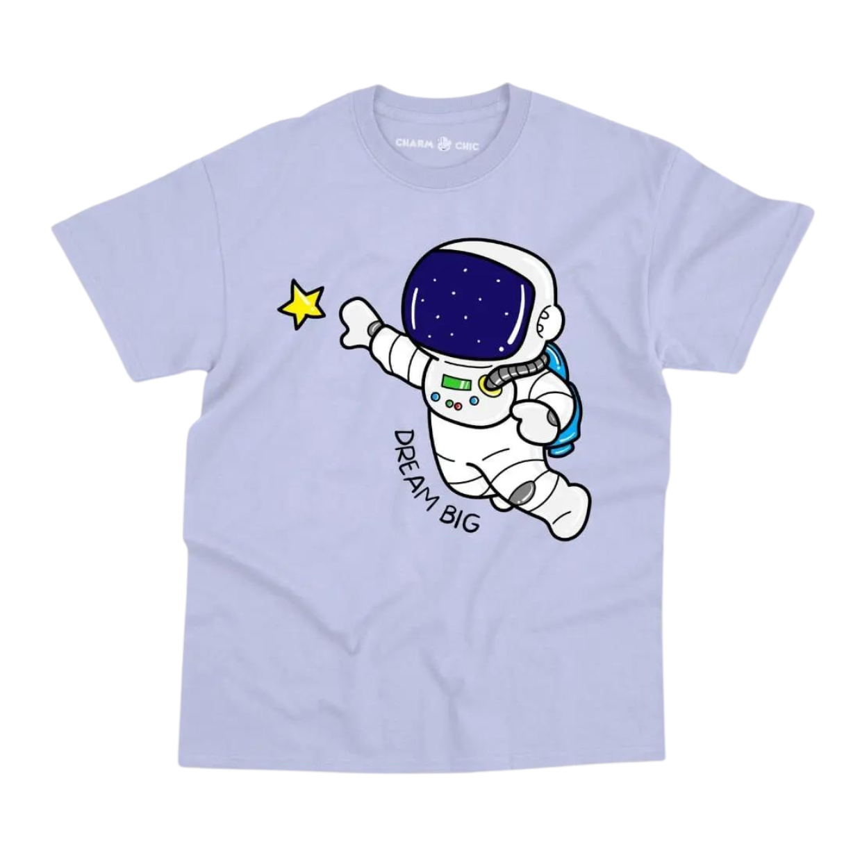 Dream Big Space Tee: Galactic Style for Kids