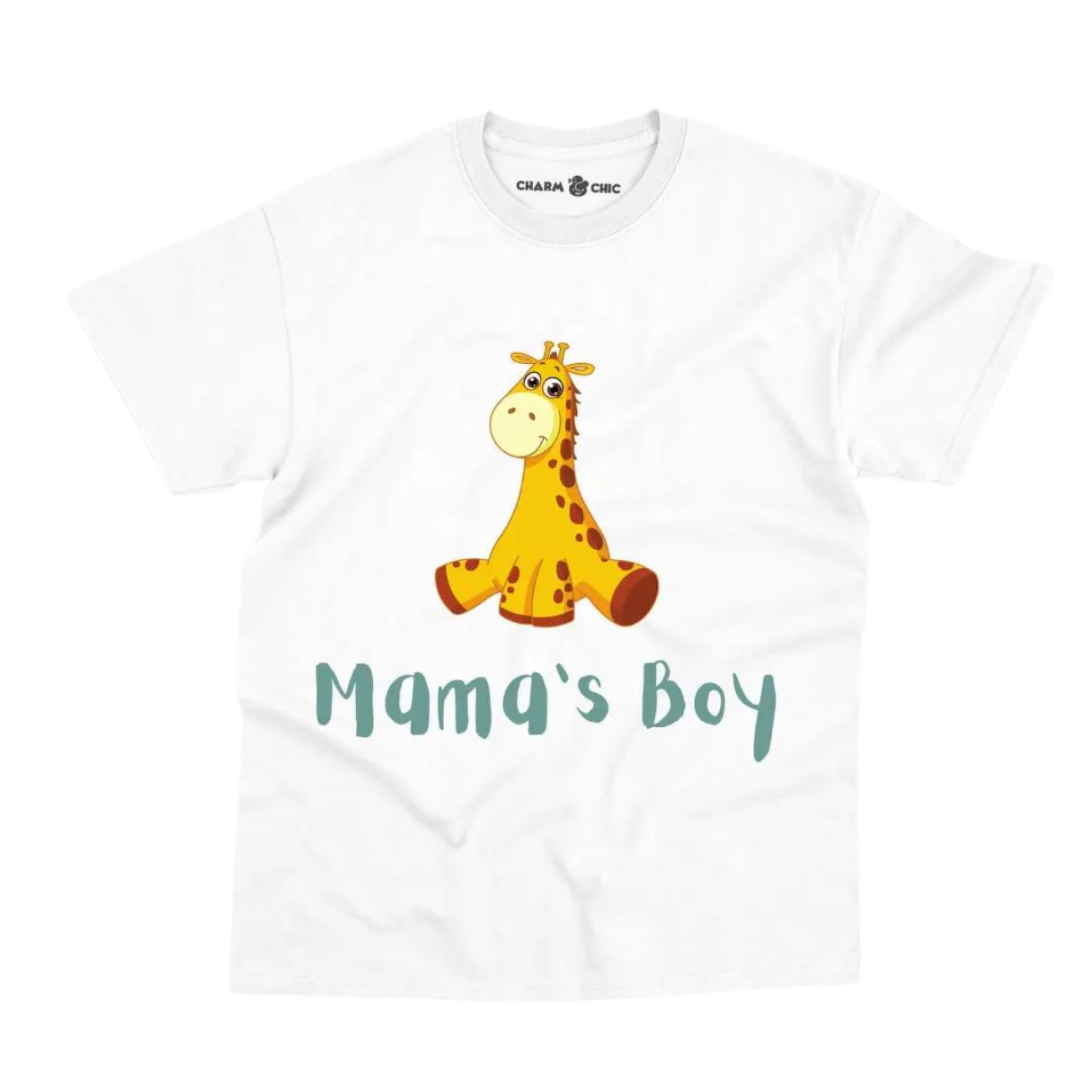 Giraffe Charm: Mama’s Boy Tee