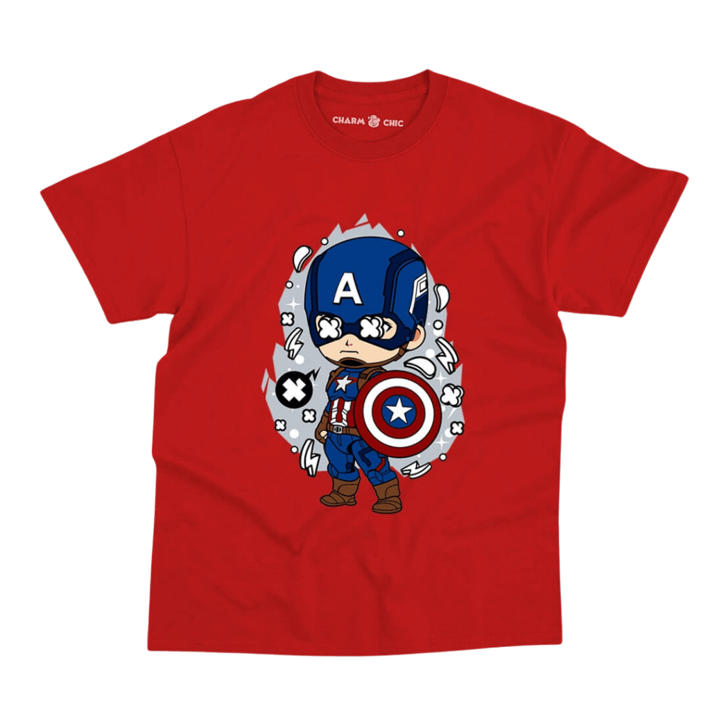 Marvel Superhero Captain America Kids T-Shirt