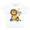 Lion Happy Ride Kids T-Shirt in White – Charm and Chic