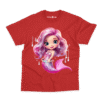 Magical Mermaid Girl Kids T-Shirt in Red – Charm and Chic