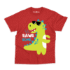 Rawr-some Dino Kids T-Shirt in Red – Charm and Chic