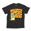 Superhero Cartoon Kids T-Shirt – Charm and Chic in Black